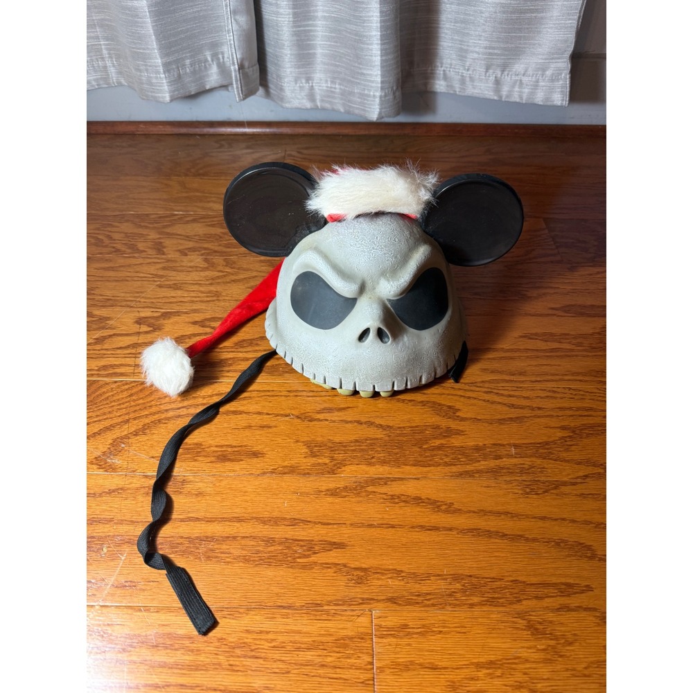 Disney The Nightmare Before Christmas Jack Skellington Santa Hard Mickey Hat EUC